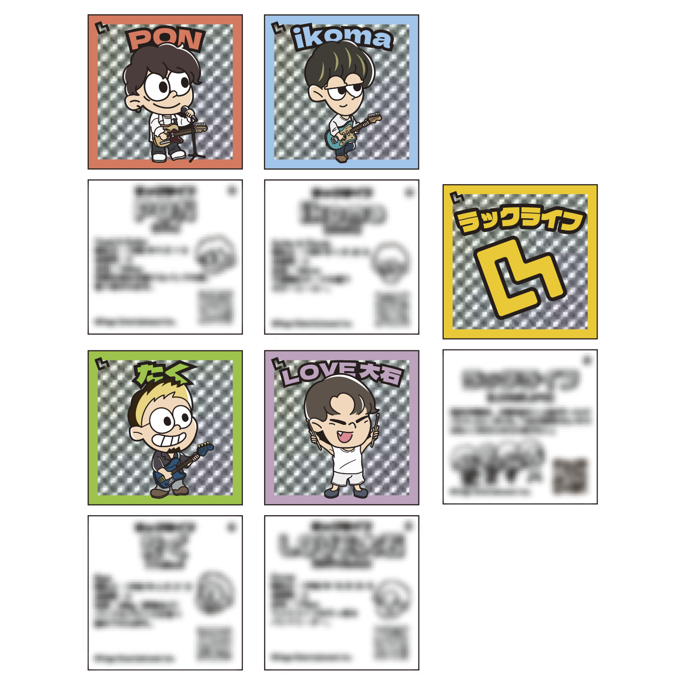 LUCKLIFE 2025 Autumn Collection ステッカーセット(5枚入り)